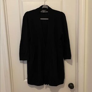Chelsea & Theodore Black Cashmere Cardigan